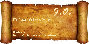 Fulea Olivér névjegykártya